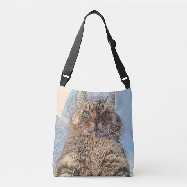 Bolso Cruzado Gato de tigre majestuoso (Anverso)