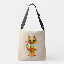 Bolso Cruzado Gato dorado lindo