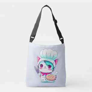 Bolso Cruzado Gato dulce de pastelería de panadería con bizcocho