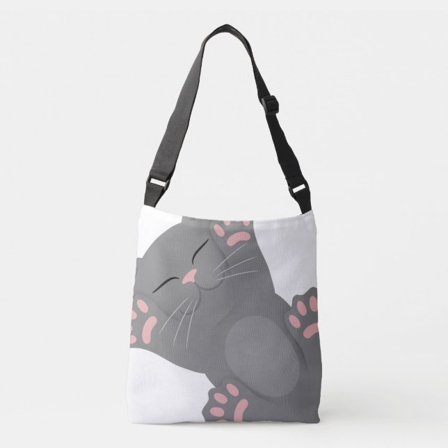 Bolso Cruzado Gato durmiendo (Anverso)