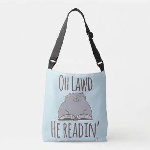 Bolso Cruzado Gato Gracioso Que Está Leyendo Arte Personalizado
