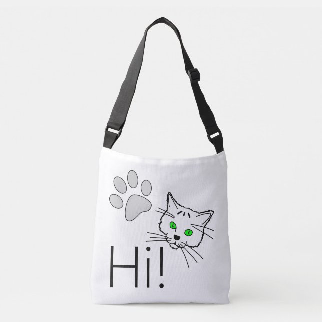 Bolso Cruzado Gato - ¡Hola! (Anverso)