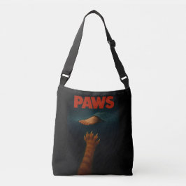 Bolso Cruzado Gato Naranja Atigrado vs Pie Humano