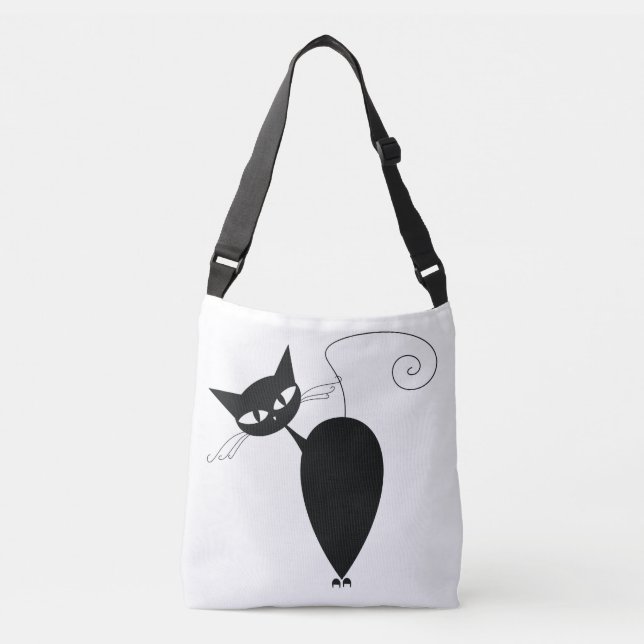 Bolso Cruzado Gato negro (Anverso)