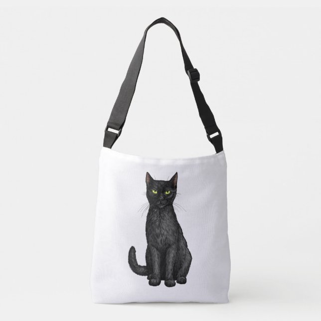 Bolso Cruzado Gato negro (Anverso)