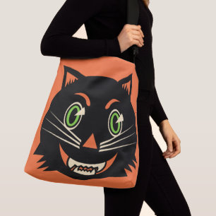 Bolso Cruzado Gato negro vintage
