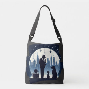 Bolso Cruzado Gato, perro, jazz
