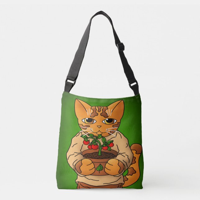 Bolso Cruzado Gato Vegan Gardener (Anverso)