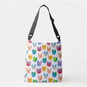 Bolso Cruzado Gatos acuarelas y amigos