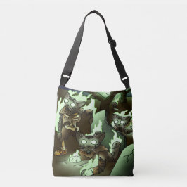 Bolso Cruzado Gatos Zombie de Halloween