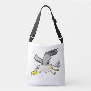 Bolso Cruzado Gaviota personalizado volando sobre la cabeza