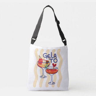 Bolso Cruzado 🍦 GELA TO – Gráfico Retro de Helado