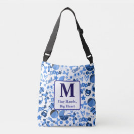Bolso Cruzado genial azul niño niño niño Nursery Patrón personal