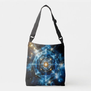 Bolso Cruzado Geometría Cósmica Mandala Estrella Universo Abstra