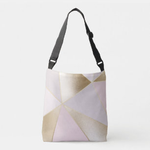 Bolso Cruzado Geométrica de oro rosa