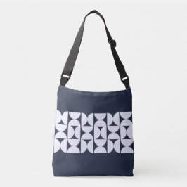 Bolso cruzado geométrico Navy