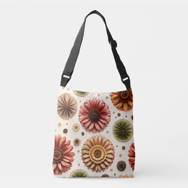 Bolso Cruzado Gerbera en Abundancia (Anverso)