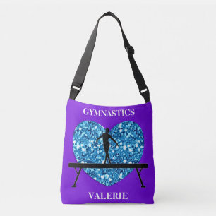 Bolso Cruzado Gimnasia Balance Beam Purple Verde azulado