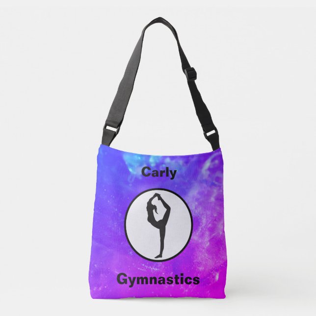 Bolso Cruzado Gimnasia Escorpión Pose Acuarela Tote Bag (Anverso)