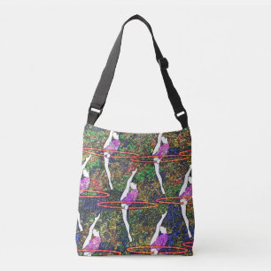 Bolso Cruzado Gimnasia Hula Hoop baile colorido patrón regalo