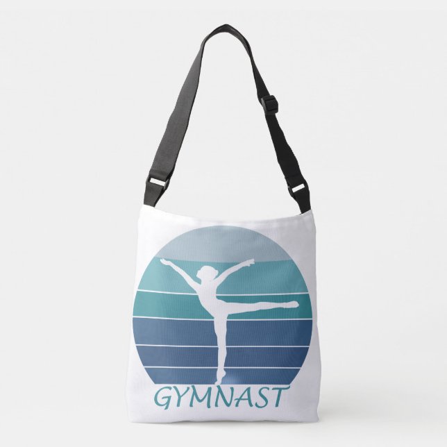 BOLSO CRUZADO GIMNASIA- ME ENCANTAN LOS GIMNASTICOS. (Anverso)