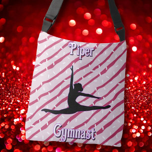 Bolso Cruzado Gimnasia Pink White Peppermint Candy Sprinkle