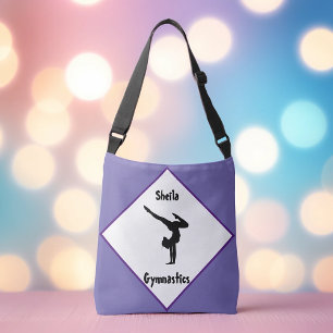 Bolso Cruzado Gimnasia púrpura personalizada