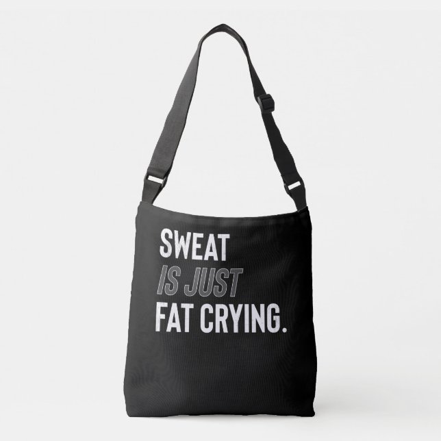 Bolso Cruzado Gimnasio Motivación De Entrenamiento Dulce Es Llor (Anverso)