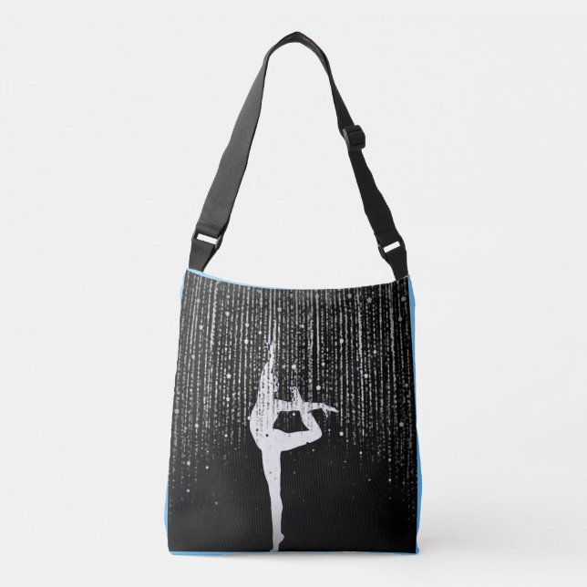 Bolso Cruzado Gimnasta misteriosa / bailarina personalizada (Anverso)