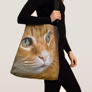 Bolso Cruzado Ginger Adorable Tabby Gato Posando Retrato Mascota