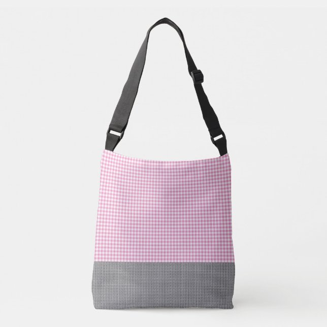 Bolso Cruzado Gingham_Deep rosado Gris-Tote-Bolso-Multi-SZ (Anverso)