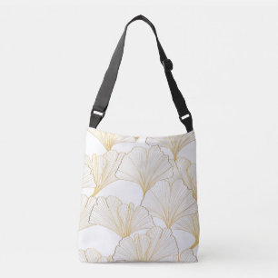 Bolso Cruzado Ginkgo Gold: Lujoso acuerdo de hojas