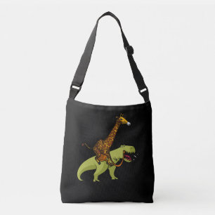 Bolso Cruzado Giraffe Montando animales divertidos de dinosaurio