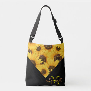 Bolso Cruzado Girasoles amarillos con el monograma