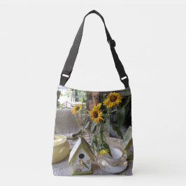 Bolso Cruzado Girasoles de otoño rústicos casa de pájaros campo