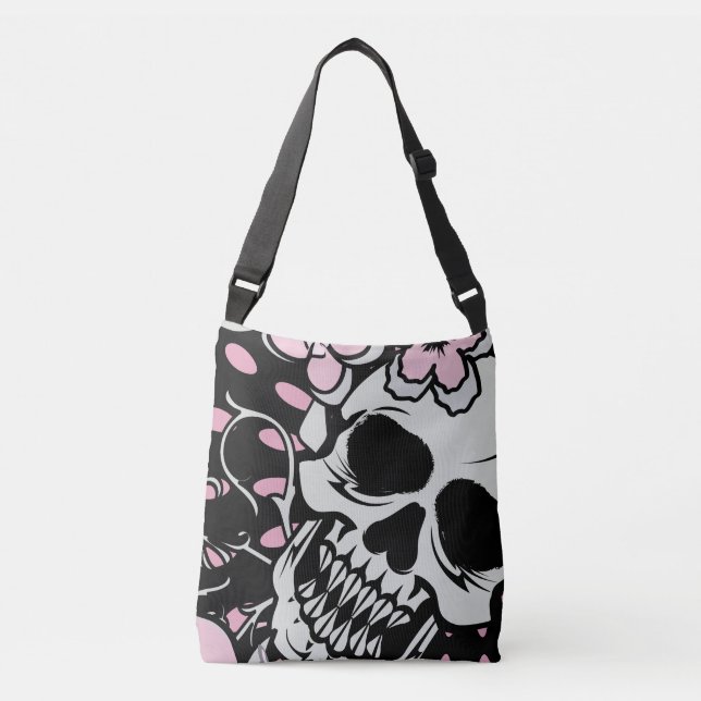 Bolso Cruzado Girly Vintage Skull (Anverso)