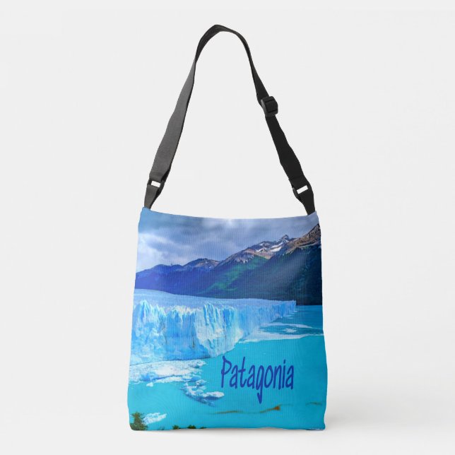 Bolso Cruzado Glaciar y Montañas Patagonia Sudamérica (Reverso)