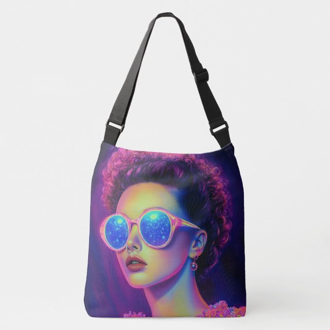 Bolso Cruzado Glamour Neon Galaxy (Anverso)