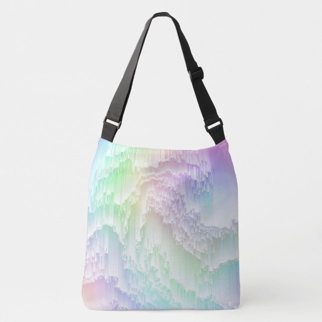 Bolso Cruzado Glitch arcoiris (Anverso)