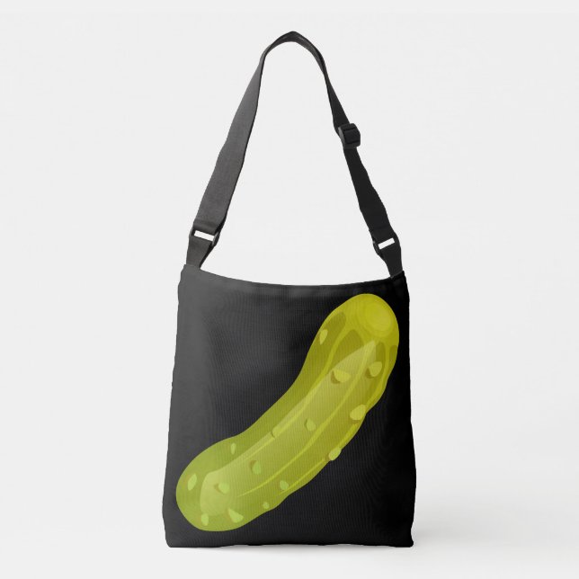 Bolso Cruzado Glitch Food pickle (Anverso)