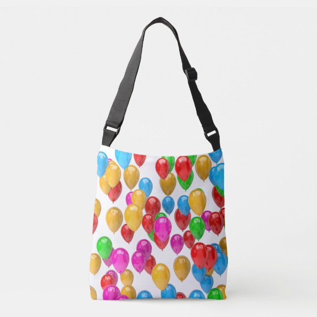 Bolso Cruzado Globos coloridos 3D (Anverso)