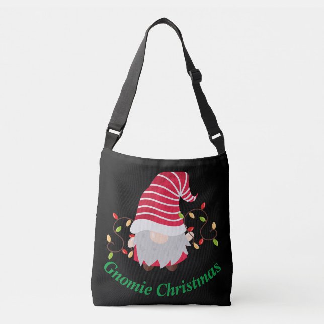 Bolso Cruzado Gnomie Navidades Crossbody Bag (Anverso)