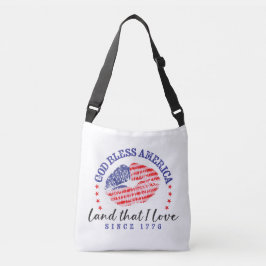 Bolso Cruzado God Bless America - Crossbody Tote Bag