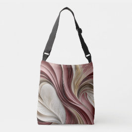 Bolso Cruzado Golden Air – Rose Champagne Flowing Abstract
