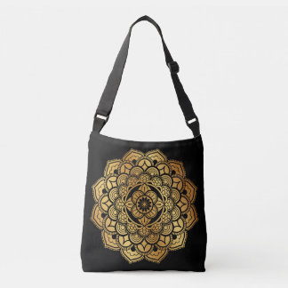 Bolso Cruzado Golden Mandala Art Design Tote Bag