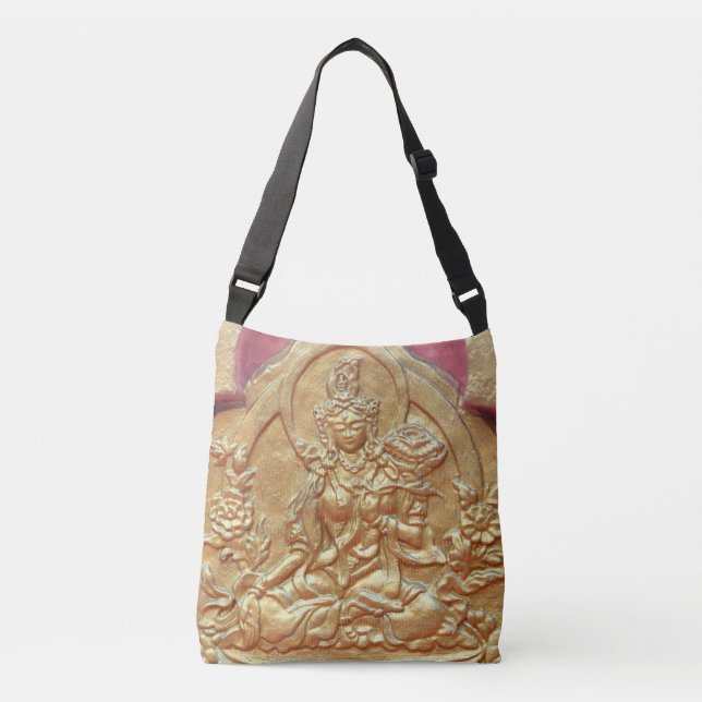 Bolso Cruzado golden Tara Buddha (Anverso)