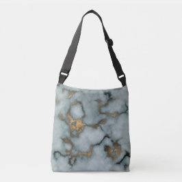 Bolso Cruzado Golden Vein Marble Ocean Mist Crossbody Bags