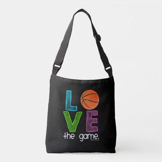 Bolso Cruzado Golly chicas: Baloncesto - ame el juego (Anverso)