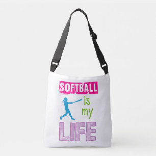 Bolso Cruzado Golly chicas - el softball es mi vida