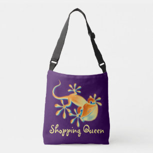 Bolso Cruzado Gracioso Gecko sonriente + tus antecedentes e idea